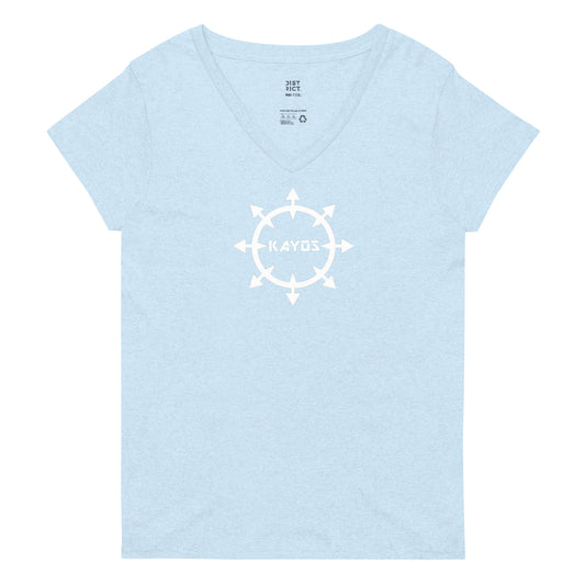 Kayos OG Logo Women’s recycled v-neck t-shirt